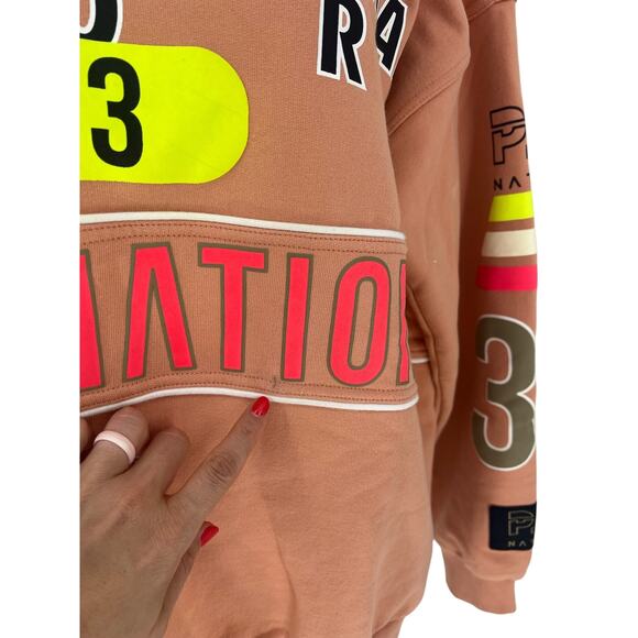 PE Nation Eastbrook Sweater in Coral Mid - Picture 7 of 15